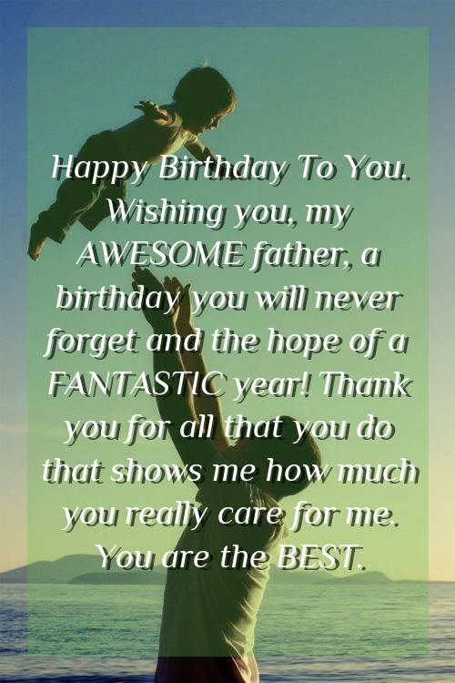 wish happy birthday father